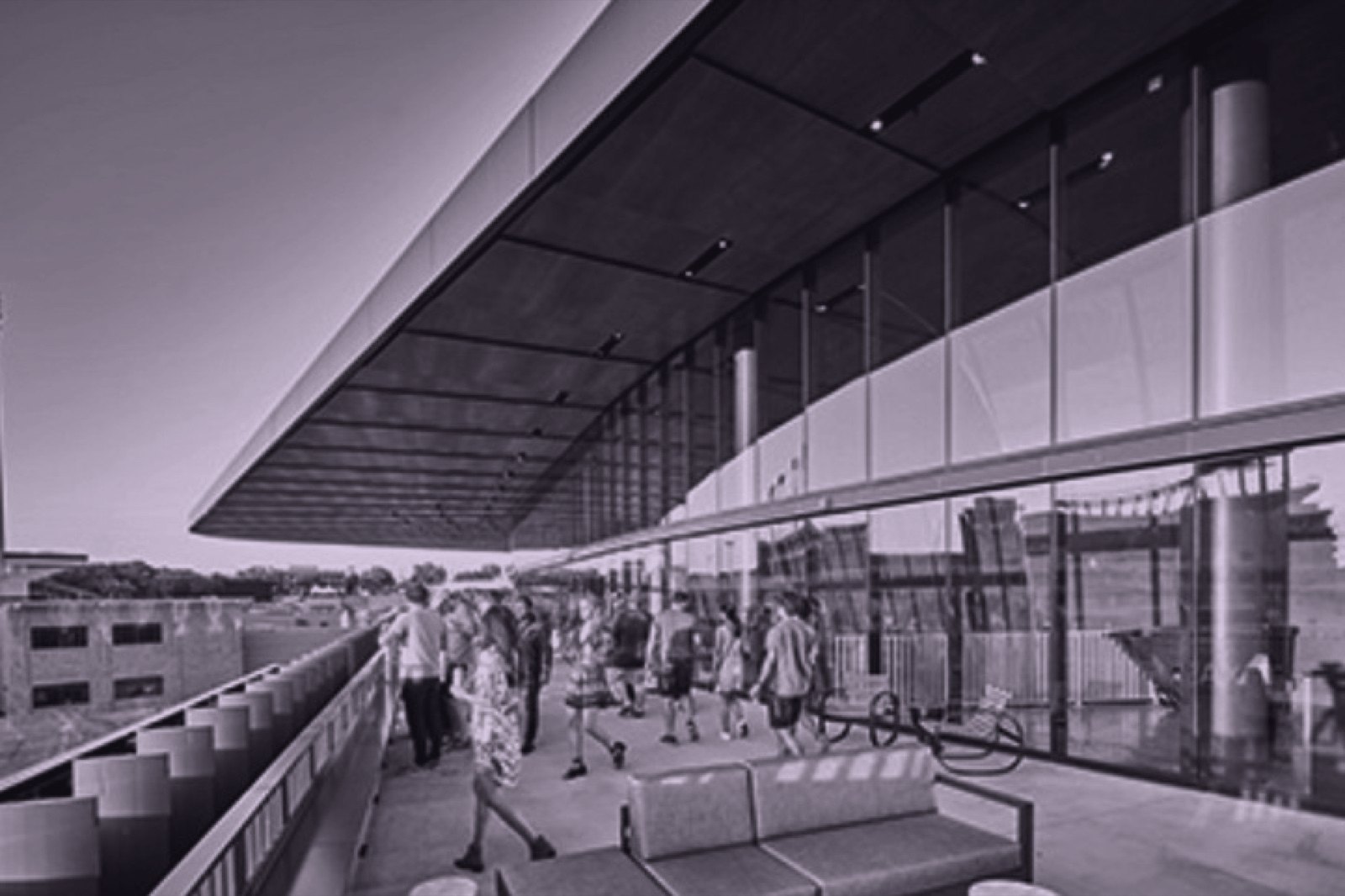 Texas Terrace — open-air deck at Moody Center